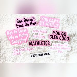 Mean Girls Mini Pack / Mean Girls Stickers / Burn Book / October 3rd / So Fetch